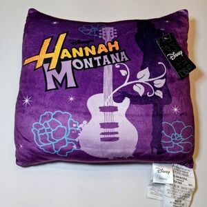 Disney Purple Plush Pillow with Black Disney Tag